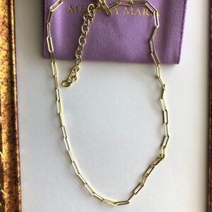 Baby Samantha Chain Necklace, Designer Melinda Maria, New Without Tags